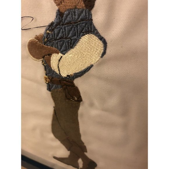 Disney Rapunzel Flynn Rider Character Autograph embroidery design Framed 11”x9” - Picture 3 of 7